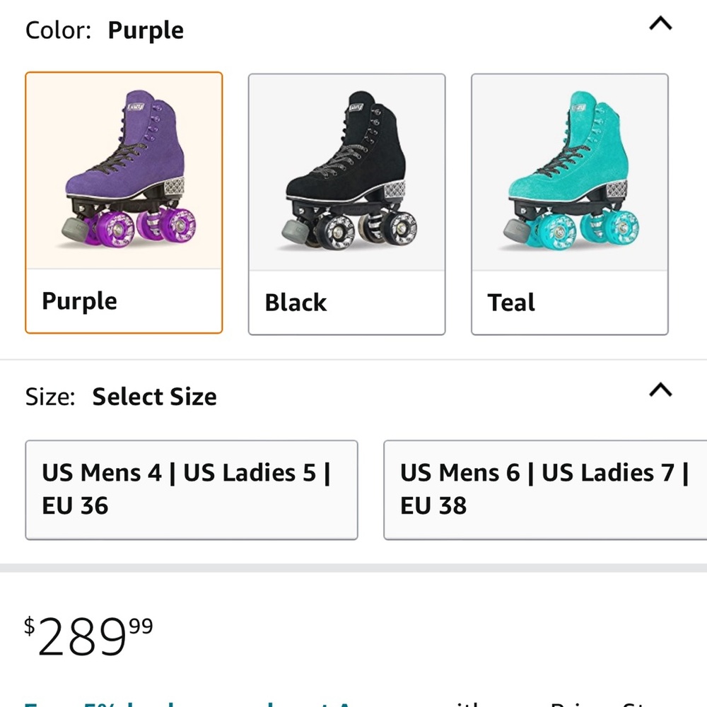 Purple Suede Roller Skates with Custom Wheels & Tote Box - Picture 2 of 16